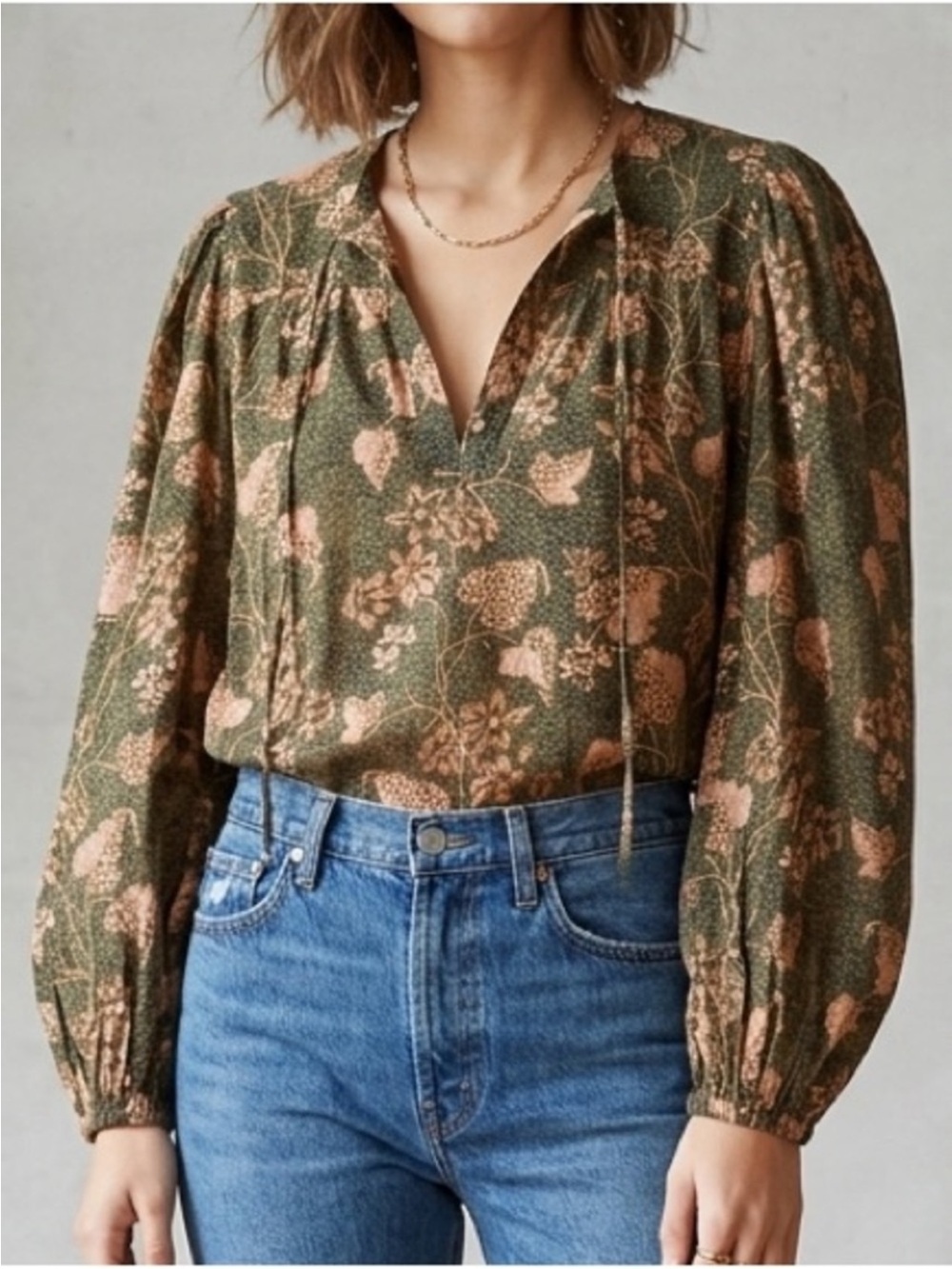 Ulla Johnson Tillie Olive  Blouse